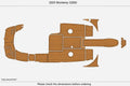 EVA Foam Teak Deck Floor Mat for Monterey 228 SI (2005)