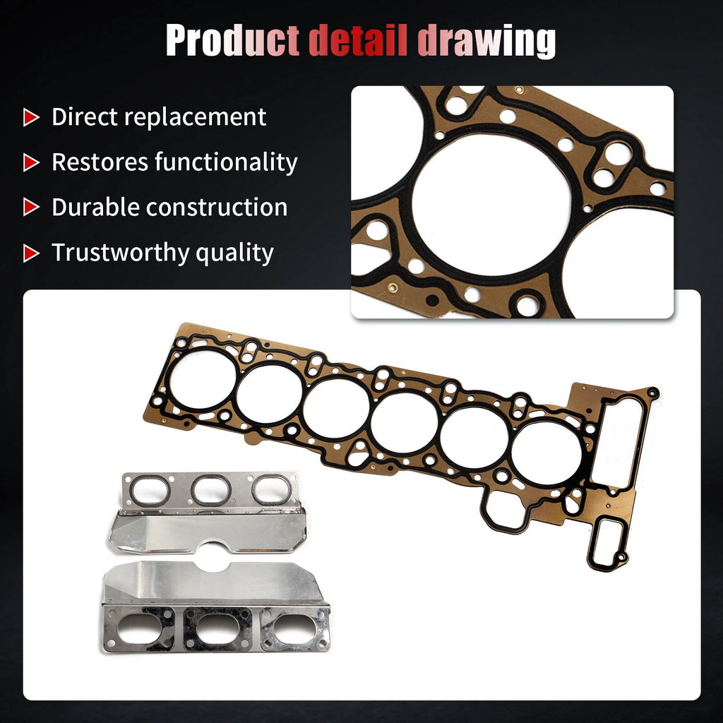 Head Gasket Bolts Set for BMW 325Ci 330Ci 330i 525i 530i (2001–2006)