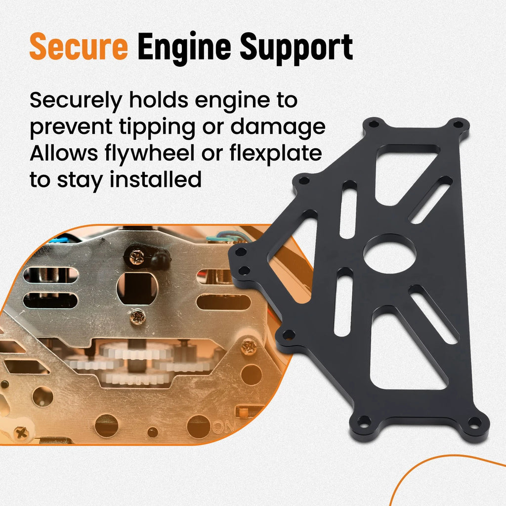Engine Stand Mount Kit for Chevy LS/LT/SBC/BBC (Heavy Duty Aluminum)