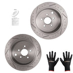 Set of 2 Rear Brake Rotors for Subaru Forester (2009–2013), Legacy (2010–2014)