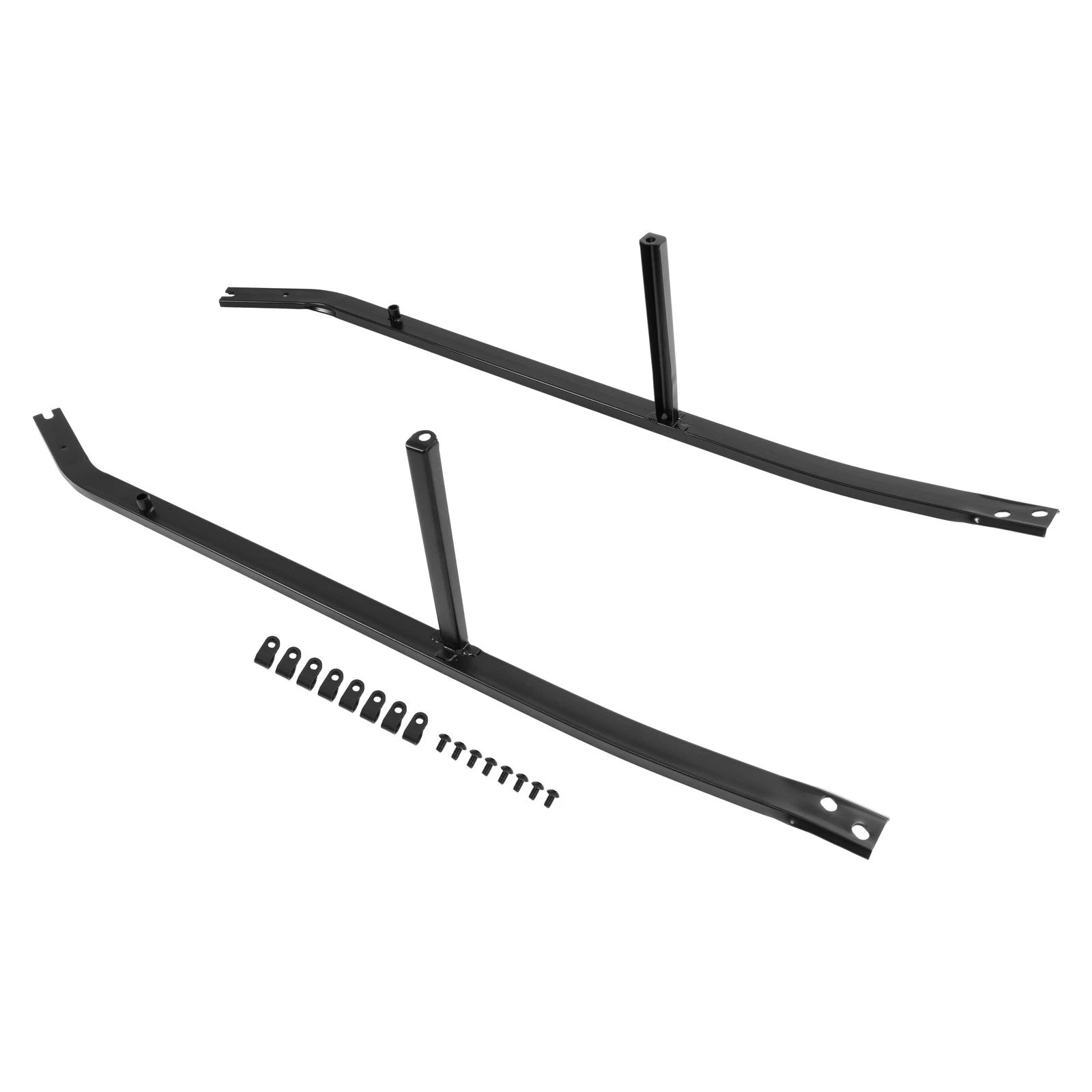2X Powder Coated Frame Brace Brackets for Ford Mustang Convertible (2005–2009)