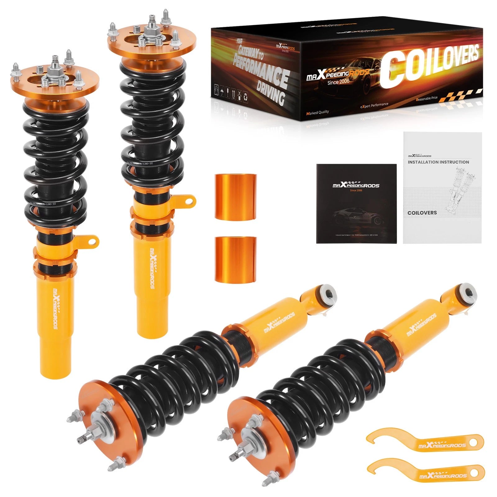 24 Level Damper Coilovers Lowering Kit for BMW 5 Series E39 (1996–2003)