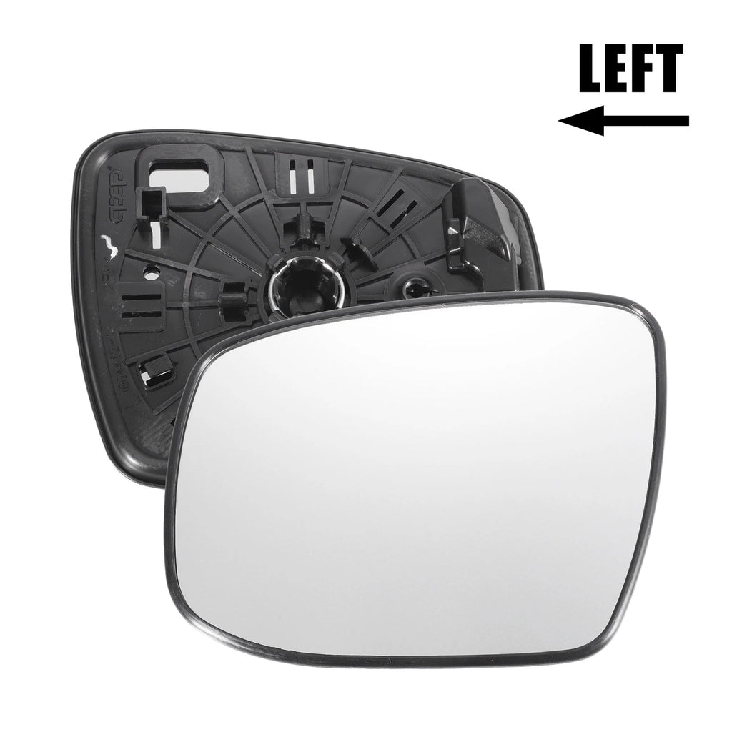 Left Side White Mirror Glass for Honda Jazz Fit (2020–2021)