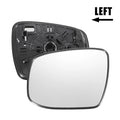 Left Side White Mirror Glass for Honda Jazz Fit (2020–2021)