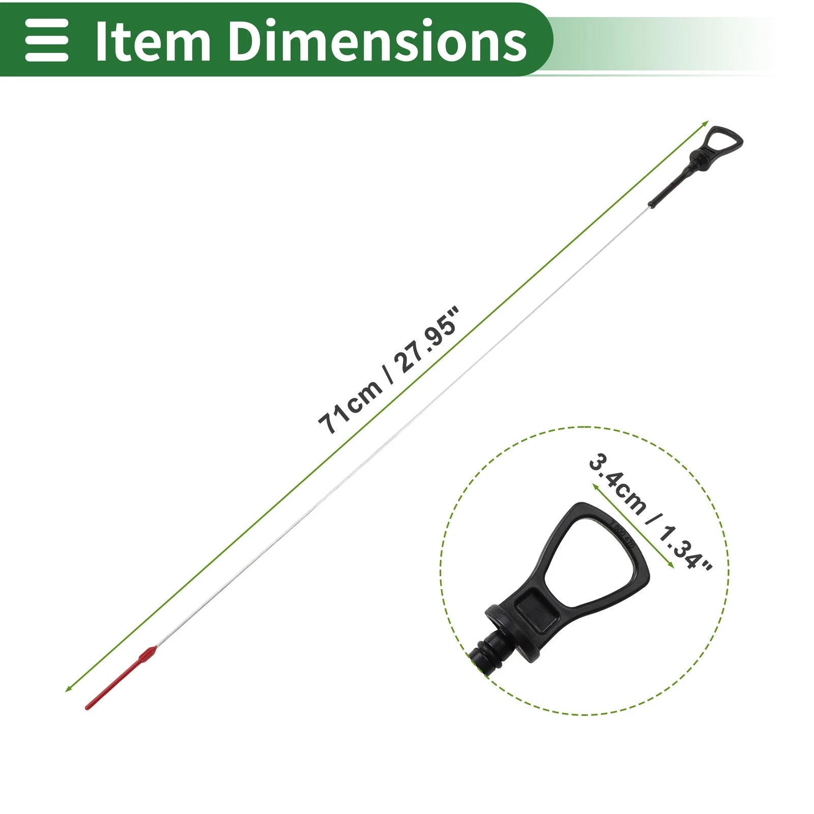 Engine Oil Dipstick No. 11437600470 for BMW 1 Series (2010–2015)