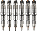 Set of 6 Fuel Injectors 0445120231 3976372 for Cummins QSB6.7 (2008–2018)