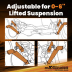 Set of 4 Adjustable Front Control Arms for Dodge Ram 3500 (1994-2009)