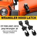 2 Locking Hood Catches for Jeep Wrangler JK (2007–2018)