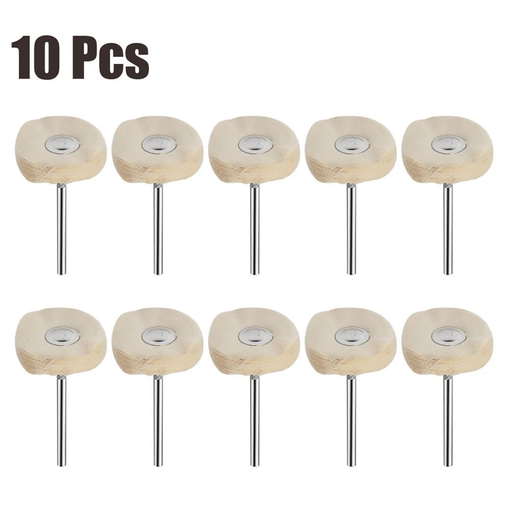 10Pcs Rotary Tool Cloth Polishing Buffing Pad Accessory 23mm