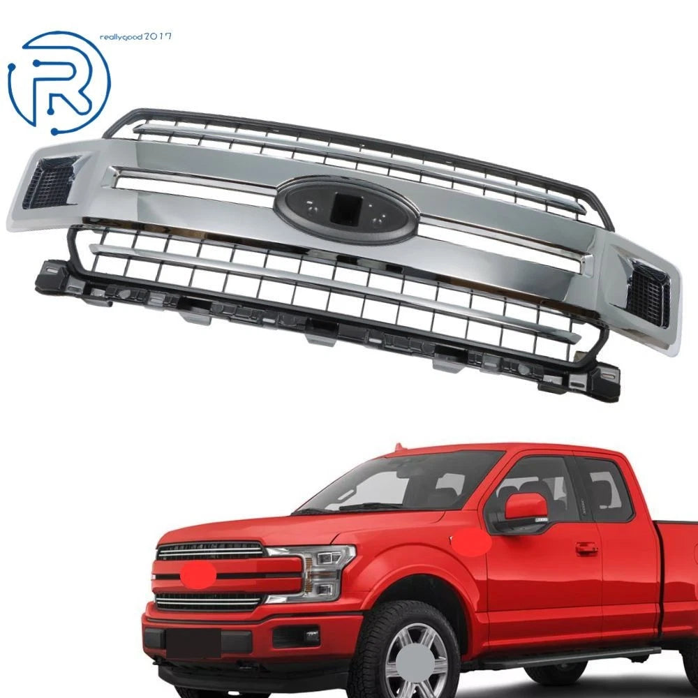Chrome Front Bumper Grille for Ford F150 (2018–2020)