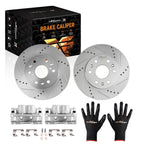 330mm Front Brake Rotors + Calipers for Chevy Silverado 1500 (2008–2018) 18-B4919A