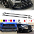 Universal 8–11" Bumper Lip Splitter Strut Rod Support Bars (2010–2020)