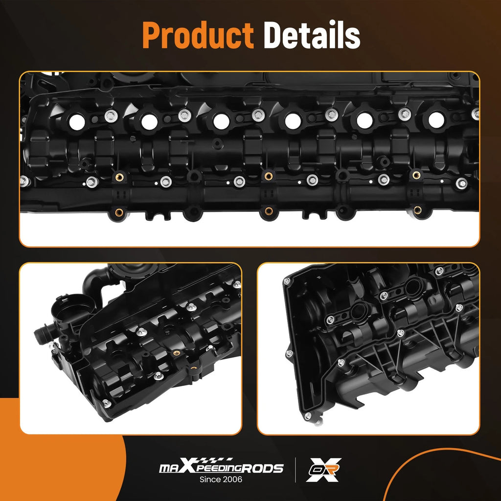 Valve Cover w/ Gasket for BMW Series 3 4 5 6 7 X3 X4 X5 X6 (E71 E72) 11128578811