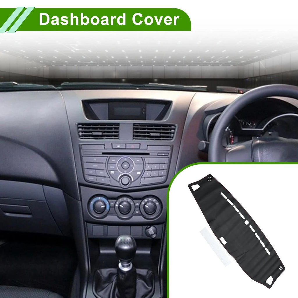 Dashboard Cover for Mazda BT50 TF (2007–2023) Dash Mat Carpet Black Red