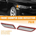 1 Pair Front Bumper Reflector 63147274521 for BMW 3-Series F30 F31 (2013–2015)