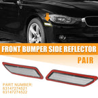 1 Pair Front Bumper Reflector 63147274521 for BMW 3-Series F30 F31 (2013–2015)