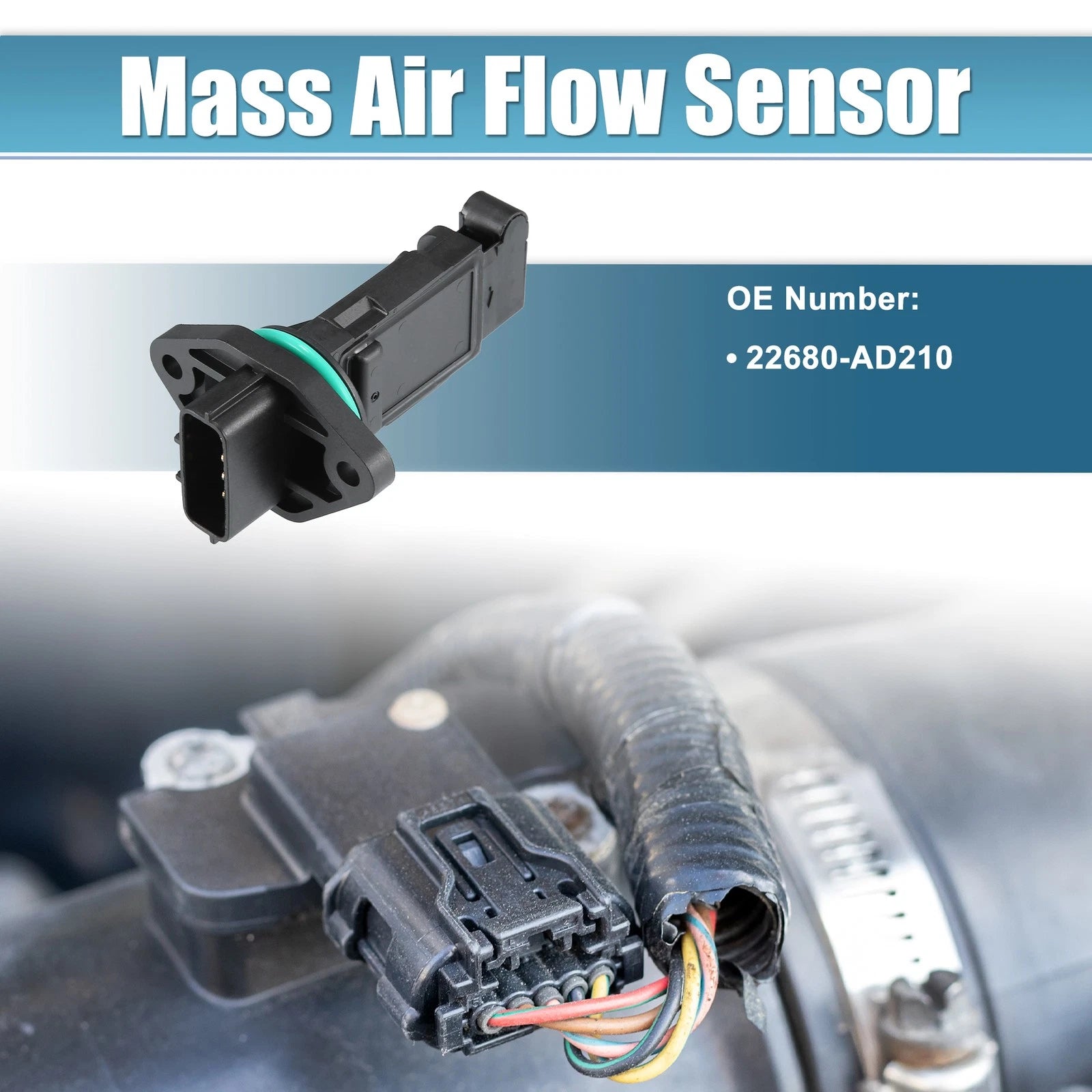 Mass Air Flow Sensor for Nissan Maxima (2002–2003) No. 22680-AD210