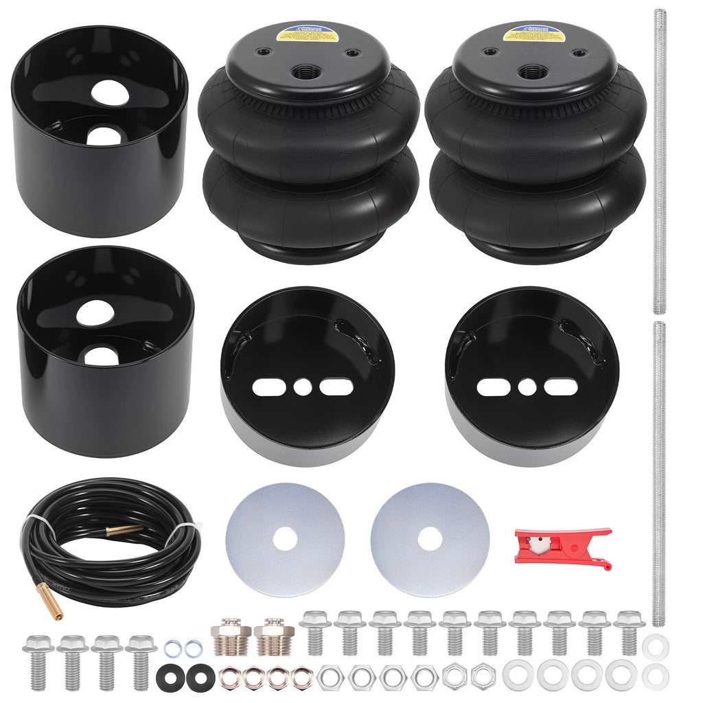 Set of 2 Front Air Ride Bags with Brackets for Chevy GMC C2500 C3500 (1992–1998)