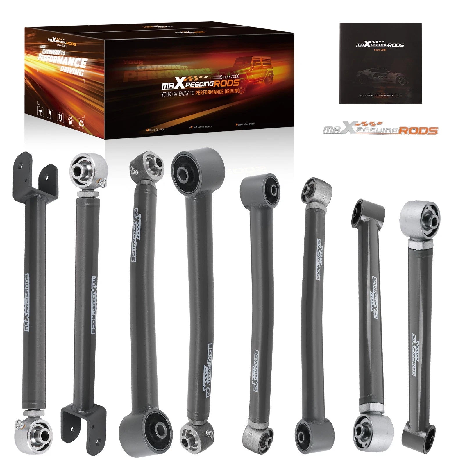 Full Set Adjustable Control Arms 0-6" Lift for Jeep Wrangler JK 2007-2018 2008