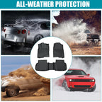 Set of 4 TPE Rubber All Weather Floor Mats for Honda Civic (2022–2023)