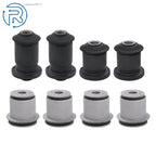 Set of 8 Front Lower Upper Control Arm Bushings for Chevy Silverado 1500 2500 (2001–2010)