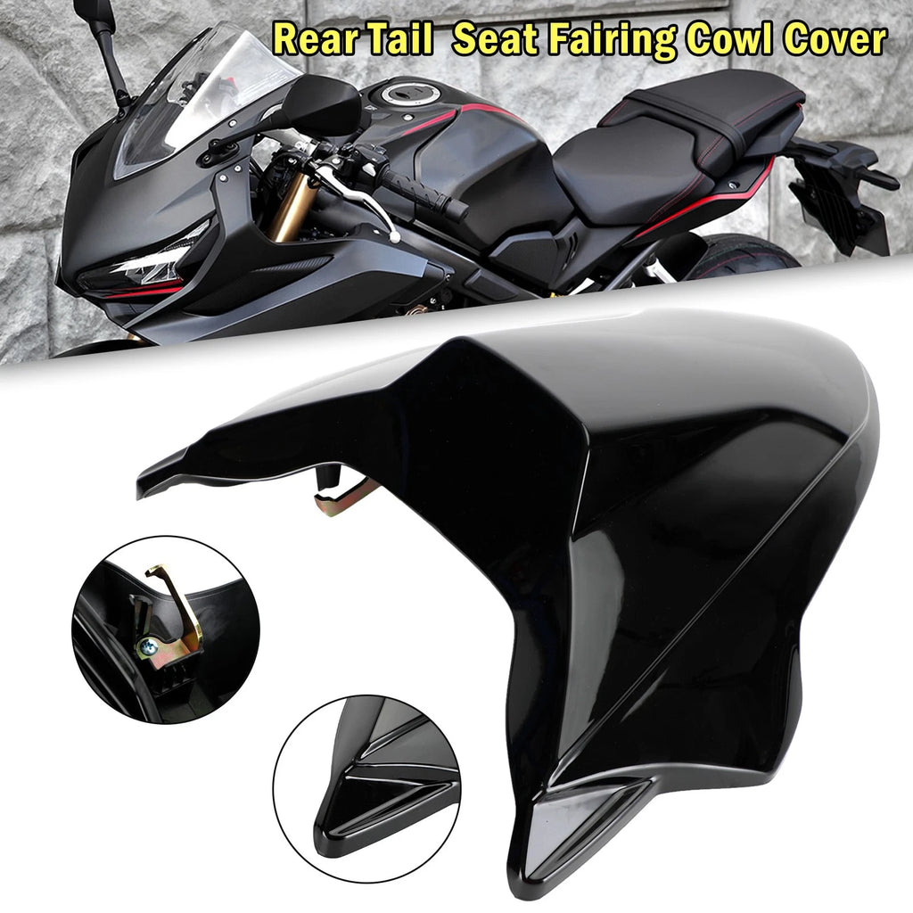 Rear Tail Seat Fairing Cowl Cover for Honda CB650R CBR650R (2021–2023) Black
