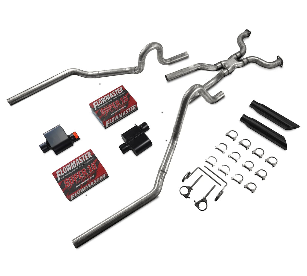 Dual Exhaust System for Ford Crown Victoria P71 (2004–2011) - Flowmaster Super 10, 2.5"