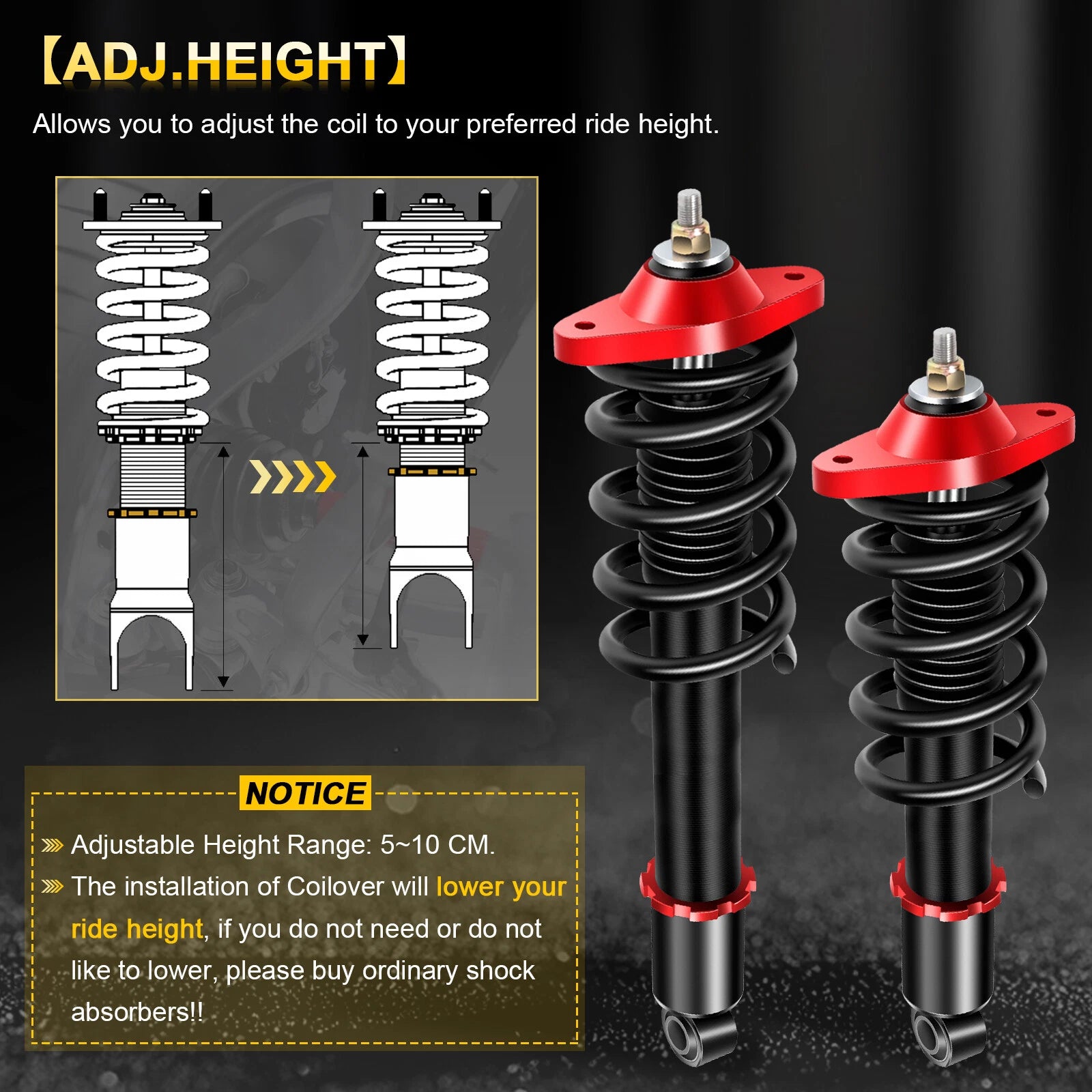 Coilover Shocks Struts Kit for Hyundai Genesis Coupe (2011–2015)