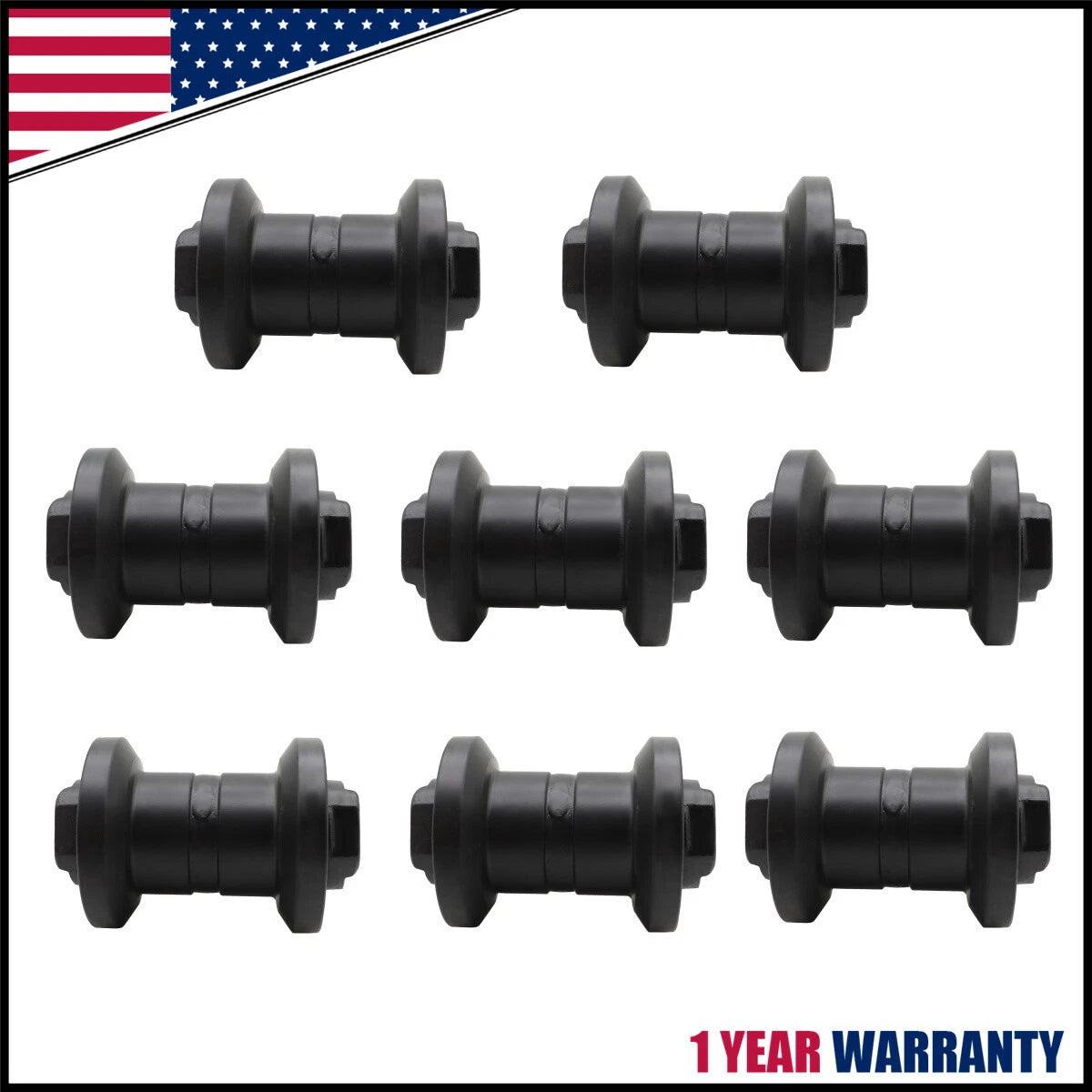 8Pcs Bottom Roller for Kubota KX121-3 (2005–2015) Heavy Duty Undercarriage
