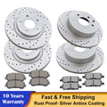 Disc Brake Rotors & Ceramic Pads for Nissan Rogue (2014–2017)