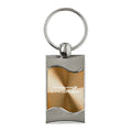 Gold Rectangular Wave Keychain - Officially Licensed for Dodge Charger
