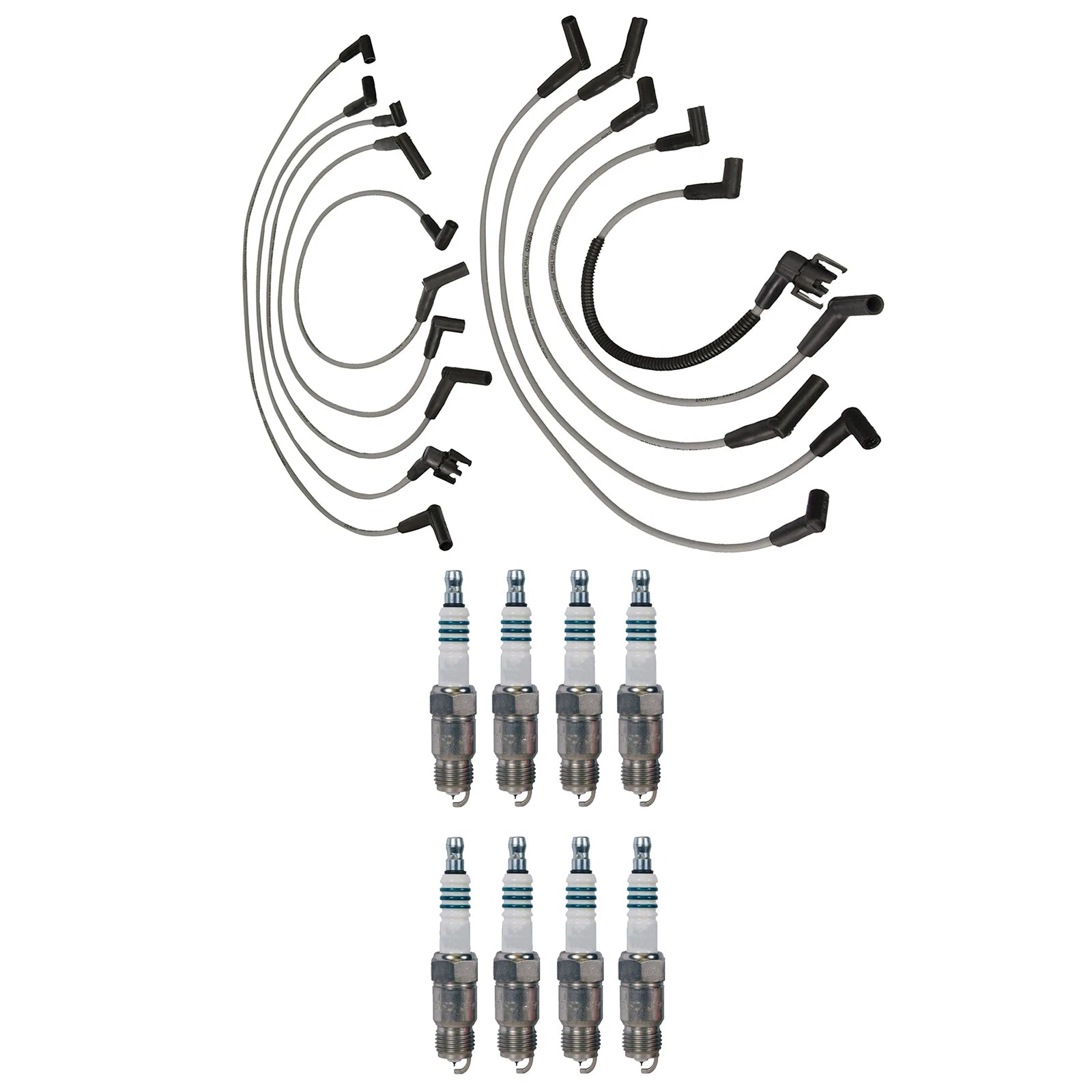 Denso Wire Set & 8 Iridium Power Spark Plugs for Ford 5.0L V8