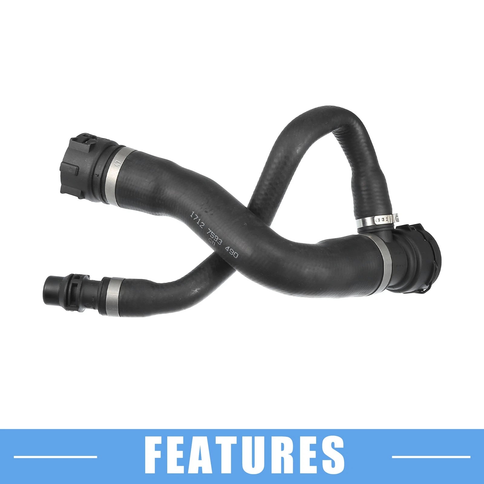 Upper Radiator Coolant Hose No. 17127593490 for BMW X5 (2007–2013)