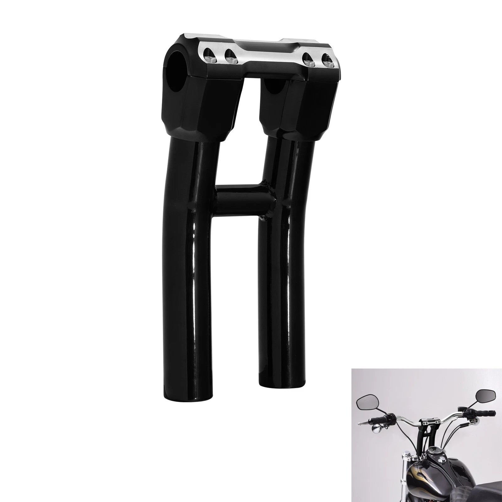 Handlebar Riser Clamps for Harley Road Glide, Dyna, Low Rider, Softail (1.25")