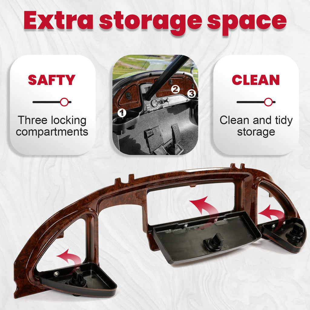 Dash Cover for Club Car Precedent/Onward (2008.5-Present) Wood Grain