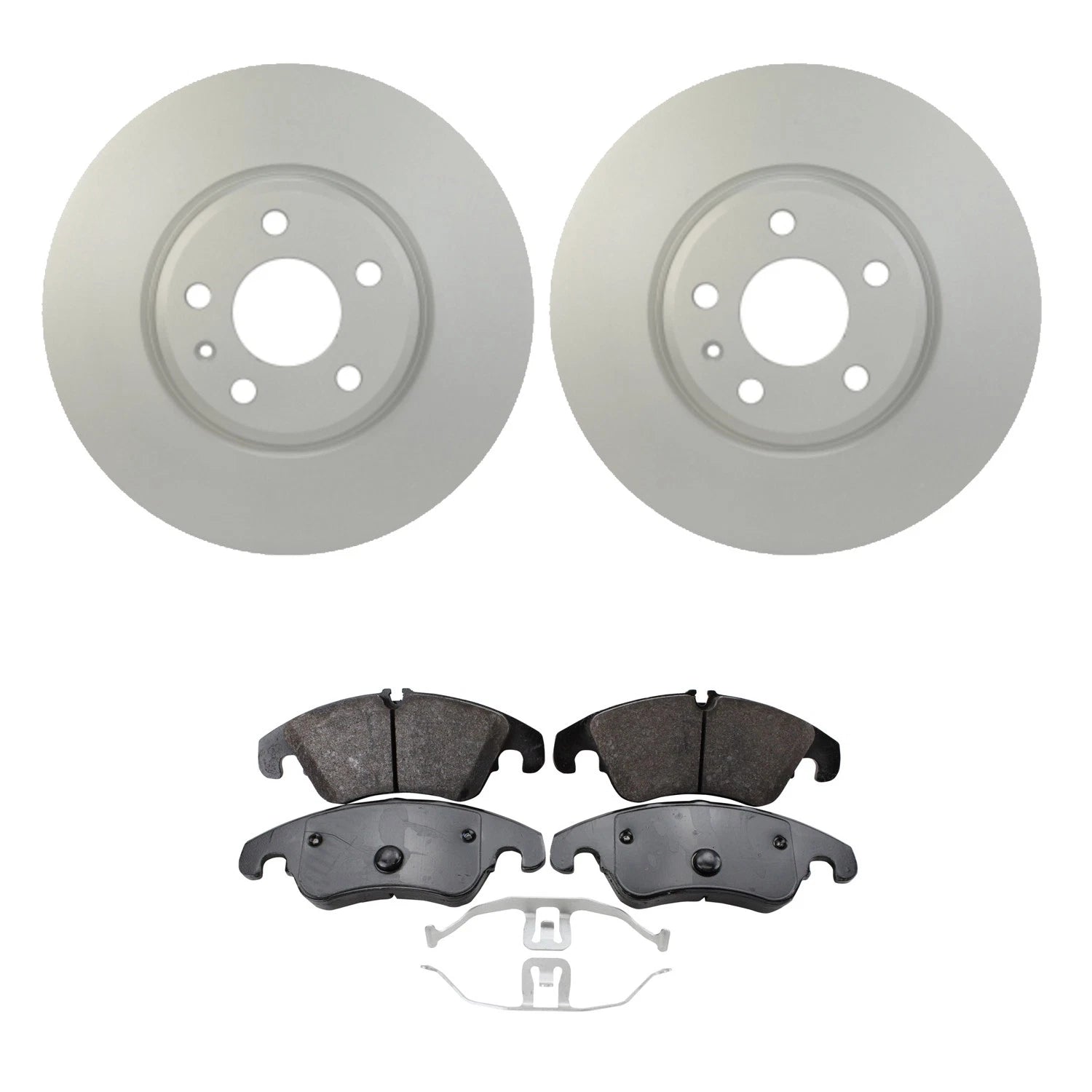 Hella Front Rotors & TRW Pro Low-Met Disc Brake Pads Kit for Audi A4 A5 Q5 (2008–2020)