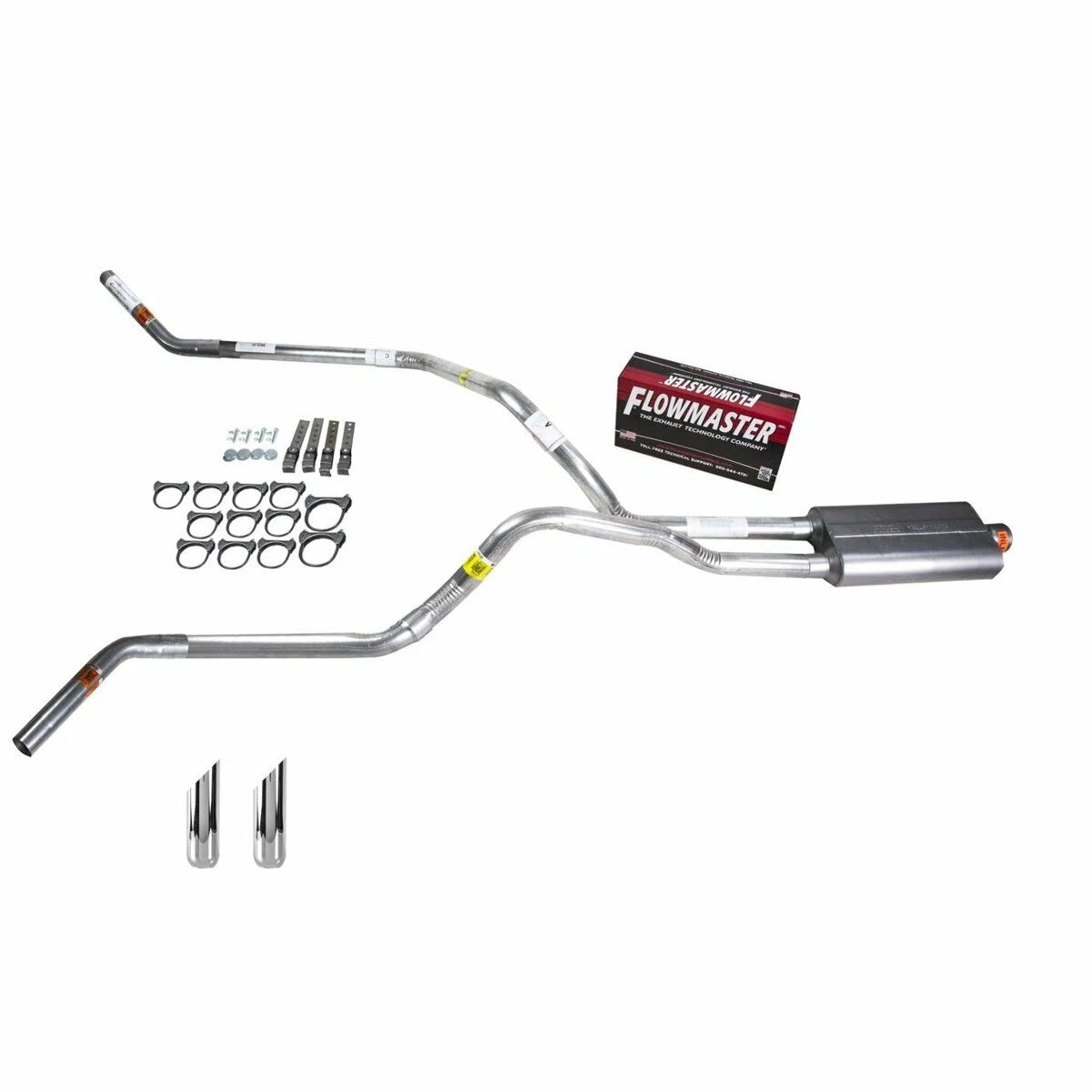 Dual Exhaust 2.5" Pipe for Dakota (1997–2005) - Flowmaster 50 SW Tip