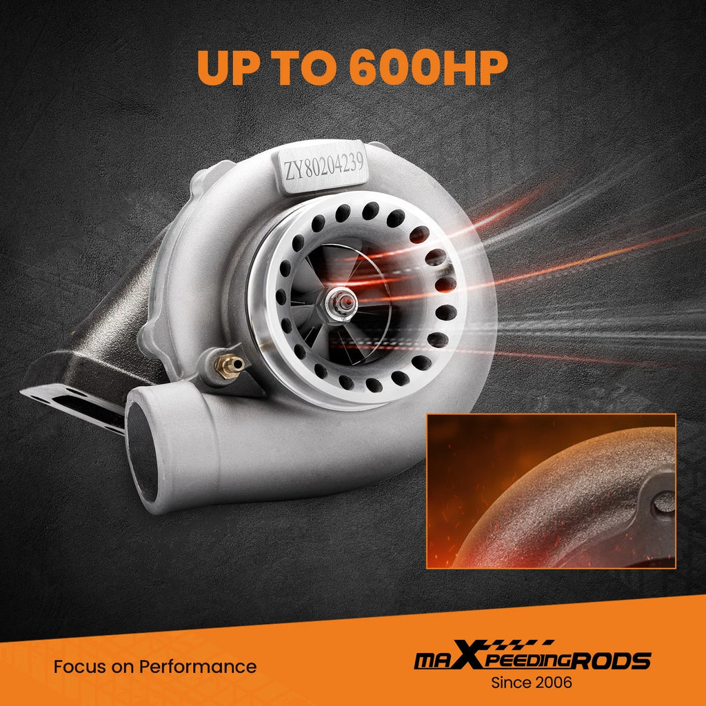 GT3582 Turbocharger for T3 Flange (600HP, .63AR, Anti-Surge)