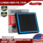 HEPA Cabin Air Filter for Honda Civic, CR-V, Fit, HR-V, Insight (CF11182)