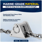 Stainless Steel Anchor Chain Lock Stopper for 5/16-Inch - 3/8-Inch Chains
