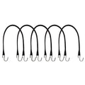 Set of 5 21" Rubber Tarp Straps for Heavy Duty Use with Hooks