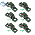 Set of 6 Pillow Block Mounted Ball Bearings for Various Applications