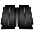 8pc Carbon Fiber Pillar Post Covers for 2020-2023 Mercedes-Benz GLA Class
