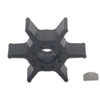 Water Pump Impeller & Key for Yamaha Outboard 9.9 15 HP (63V-44352-00)