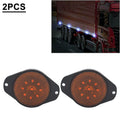 Round 9 LED Side Marker Lights for Car, Bus, Truck, Trailer
