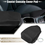 Center Console Cover Armrest Pad for Honda Ridgeline (2006-2014) Black Faux Leather