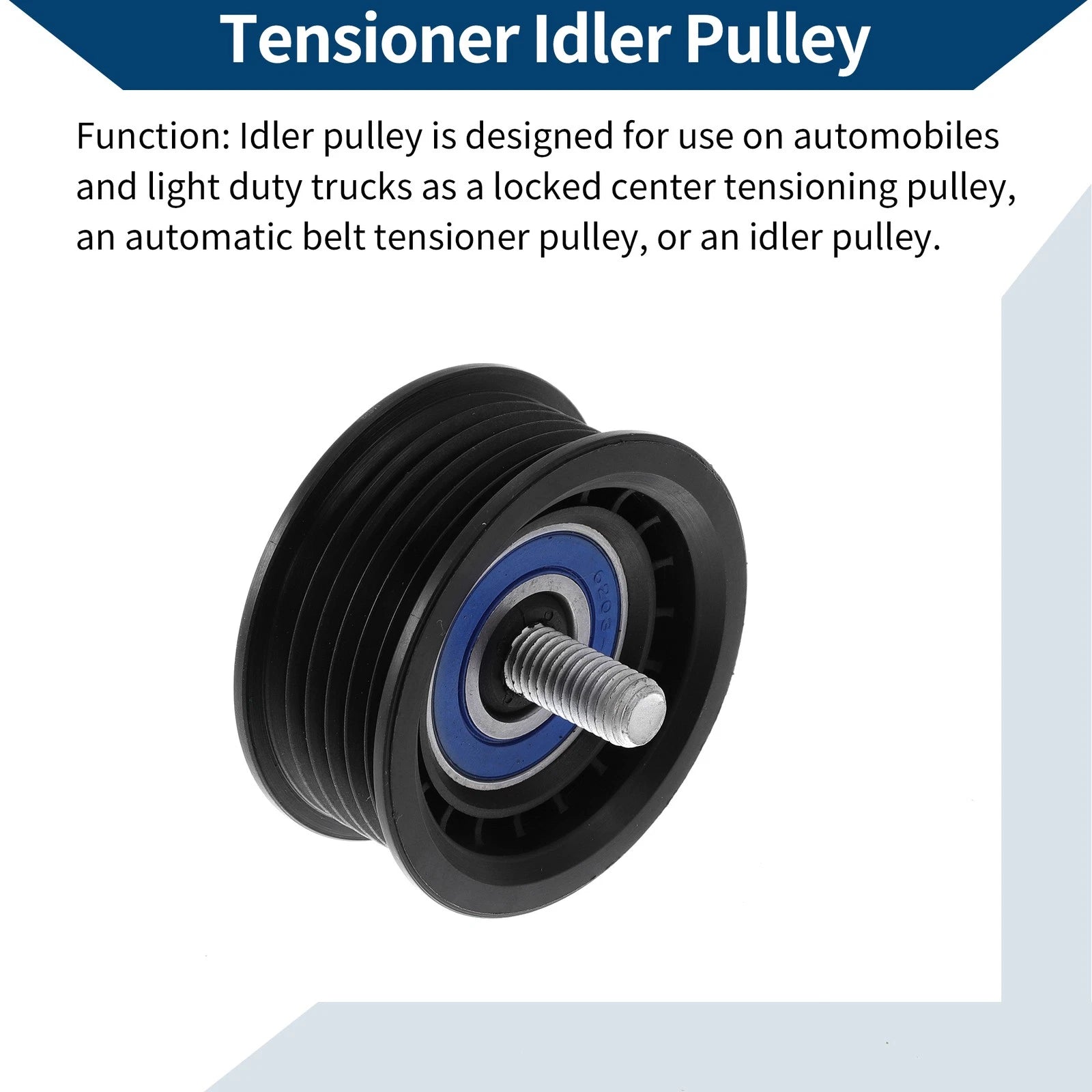 Drive Belt Idler Pulley for Hyundai Tucson (2010–2015) No. 2528825001