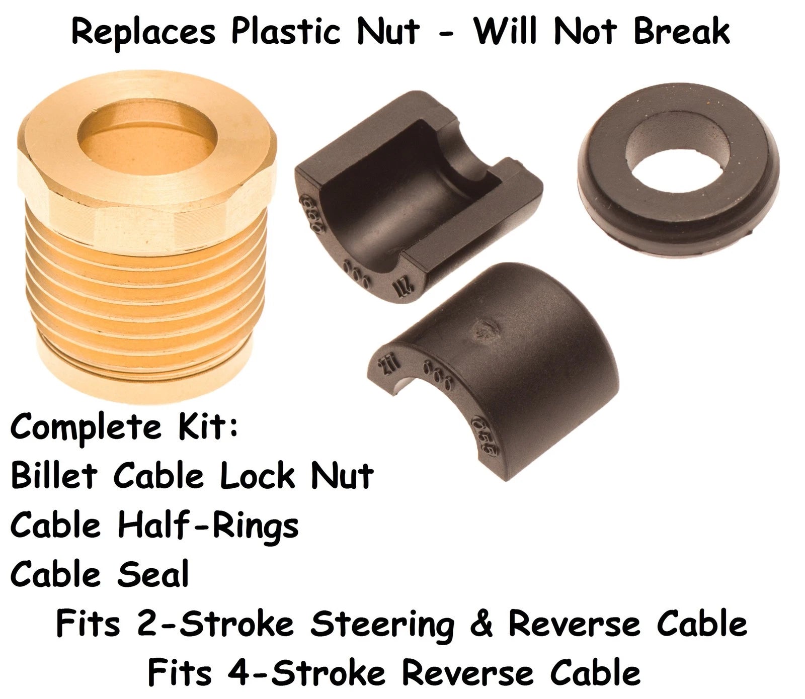 Billet Cable Lock Nut Seal & Half Ring Kit for Sea Doo 787 951 RX GS GSX XP GTX GTI