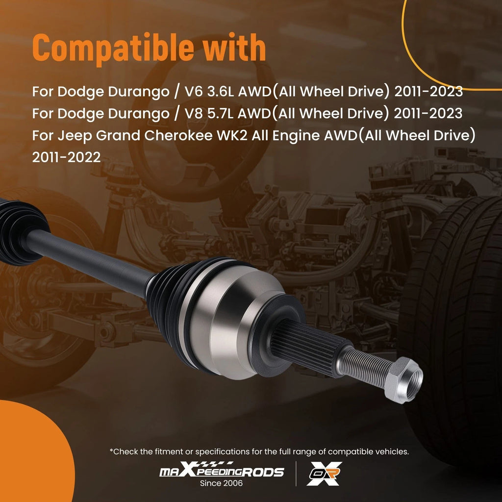 CV Axle Shaft Front Right for Dodge Durango & Grand Cherokee (2011–2023)