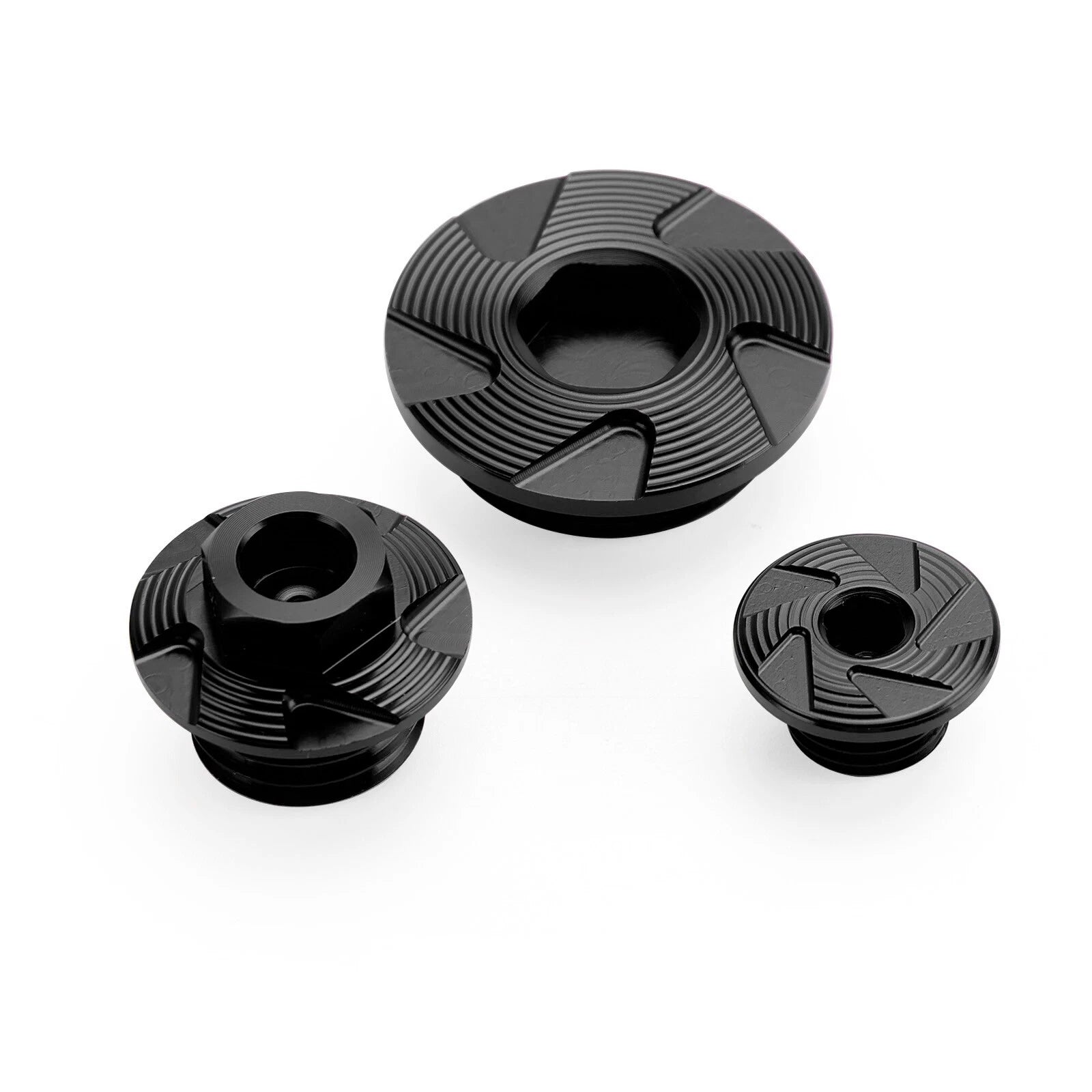 Black Billet Engine Plug Kit for Honda CRF250R CRF450R CRF450X (2002–2020)